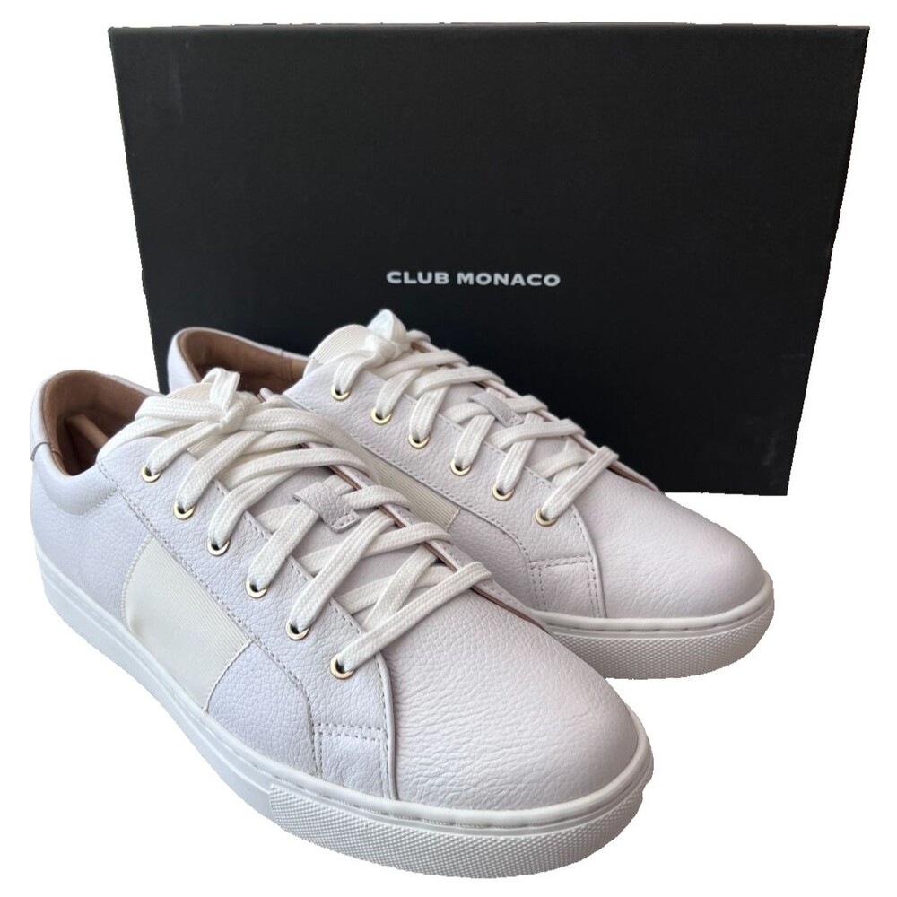 Club Monaco Jowenna NEW White Low Top Sneaker Size 9 EU 39 Leather Womens
